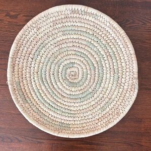 Round Woven Basket Tray